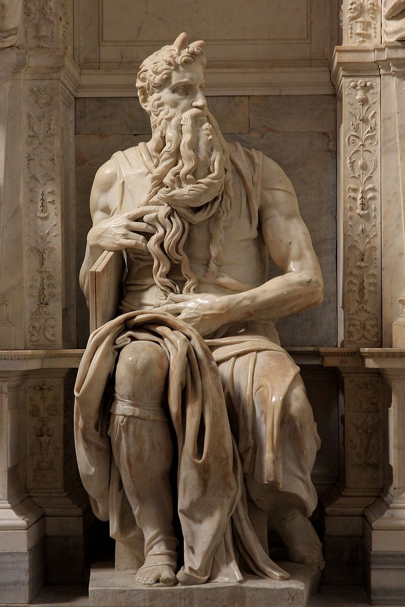 800px Moses by Michelangelo JBU160